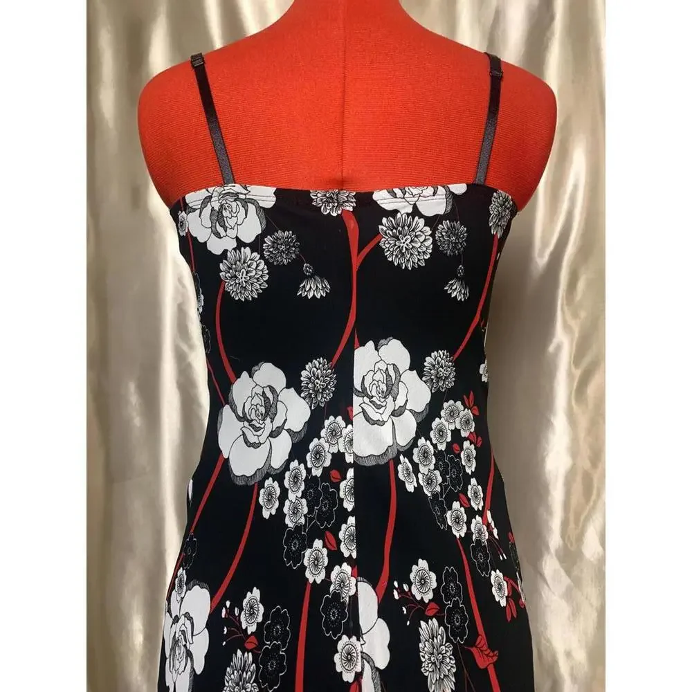 Vintage Trixxi Multi-Layered Dark Romantic Floral Maxi Dress - Picture 6 of 9